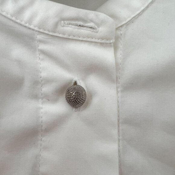 The Kooples cotton ruffle classic button down shirt size 1 - Picture 6 of 6